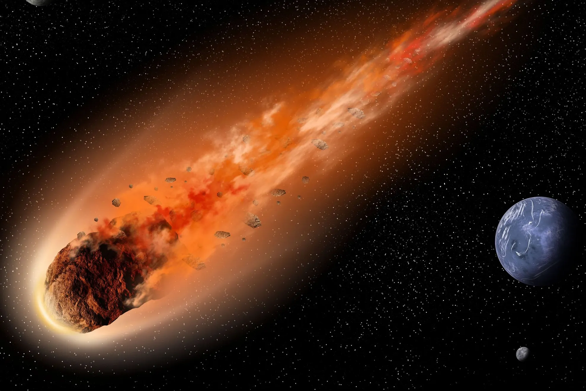 Astronomii au monitorizat dezintegrarea misterioasă a unui asteroid
