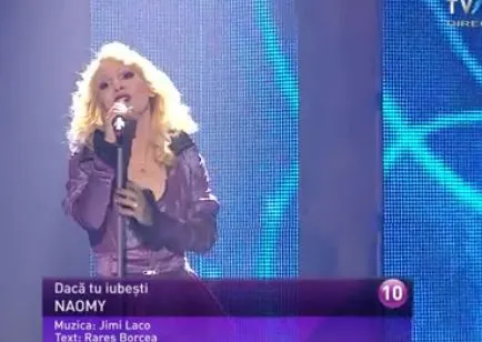 EUROVISION 2014. Naomy, emoţii maxime. Vedeta care trebuia să-i anunţe intrarea a absentat!