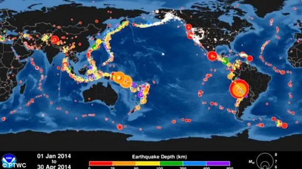 LUNA CUTREMURELOR 2014. Un TIMELAPS cu intensificări neobişnuite a activităţii seismice a Pământului