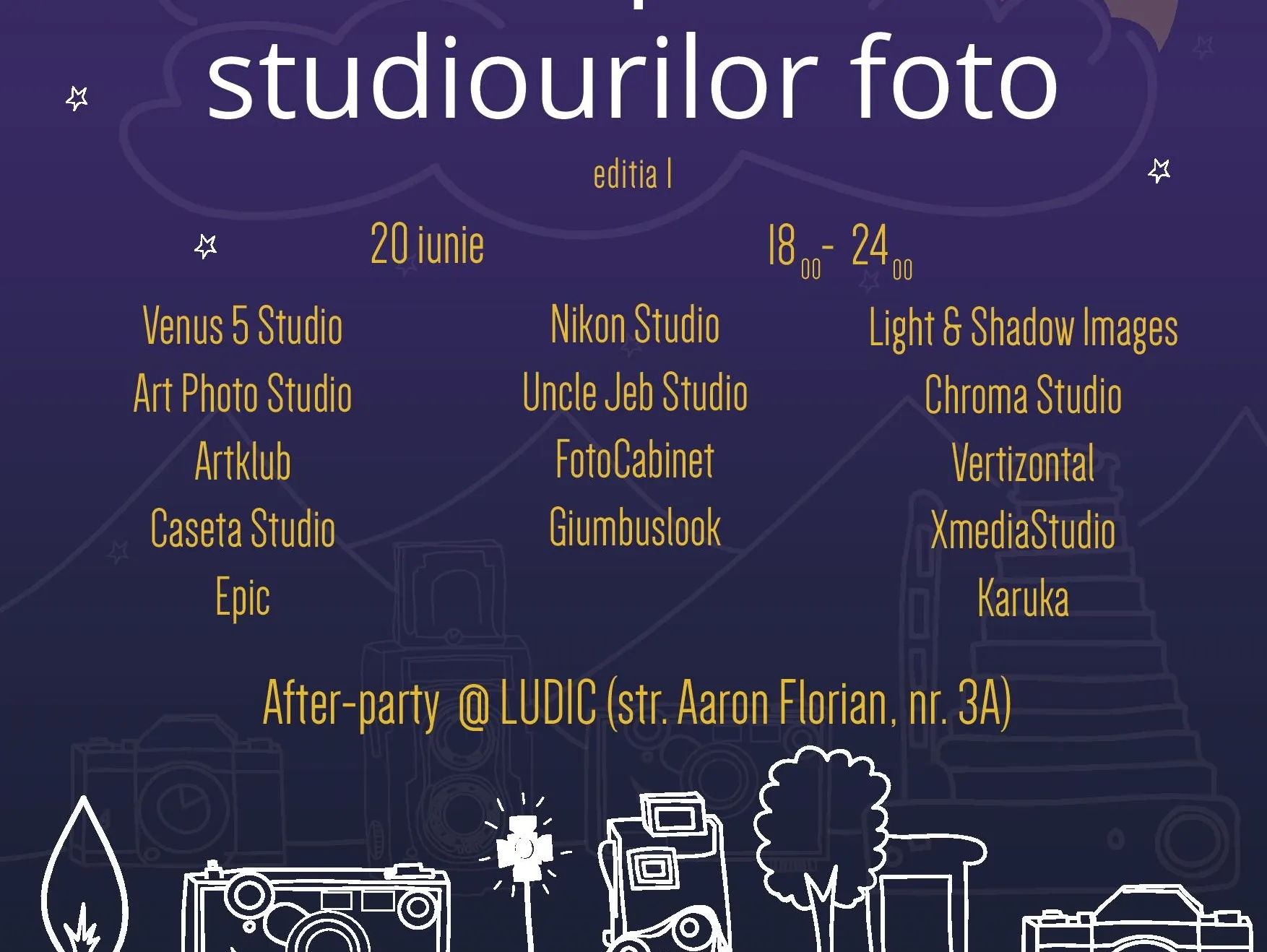 EVENIMENT. Noaptea Studiourilor Foto – ediția I