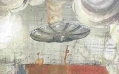 DESCOPERIRE SURPRINZĂTOARE: UN OZN, pe FRESCA unei mănăstiri din Transilvania