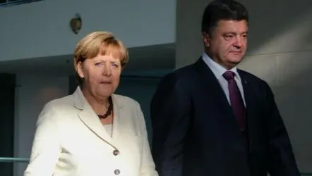 Poroșenko și Merkel au discutat despre situația din Donbas