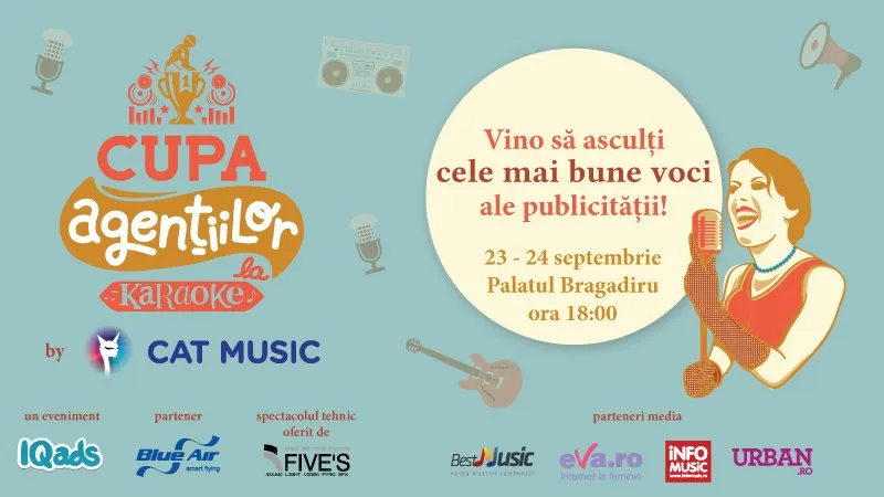 Pe 23 și 24 septembrie facem maraton de cântări la Cupa Agențiilor la Karaoke