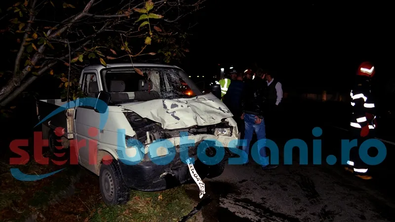 MICROBUZ cu poliţişti de frontieră, izbit în plin de o camionetă: 6 VICTIME