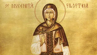 SFÂNTA FILOFTEIA.Moaștele Sfintei Filoteia vor fi depuse în fața Catedralei Arhiepiscopale din Argeș