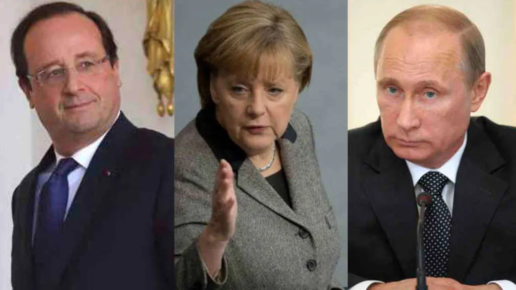 Hollande îi cere lui Putin să avanseze aplicarea acordului de pace de la Minsk 