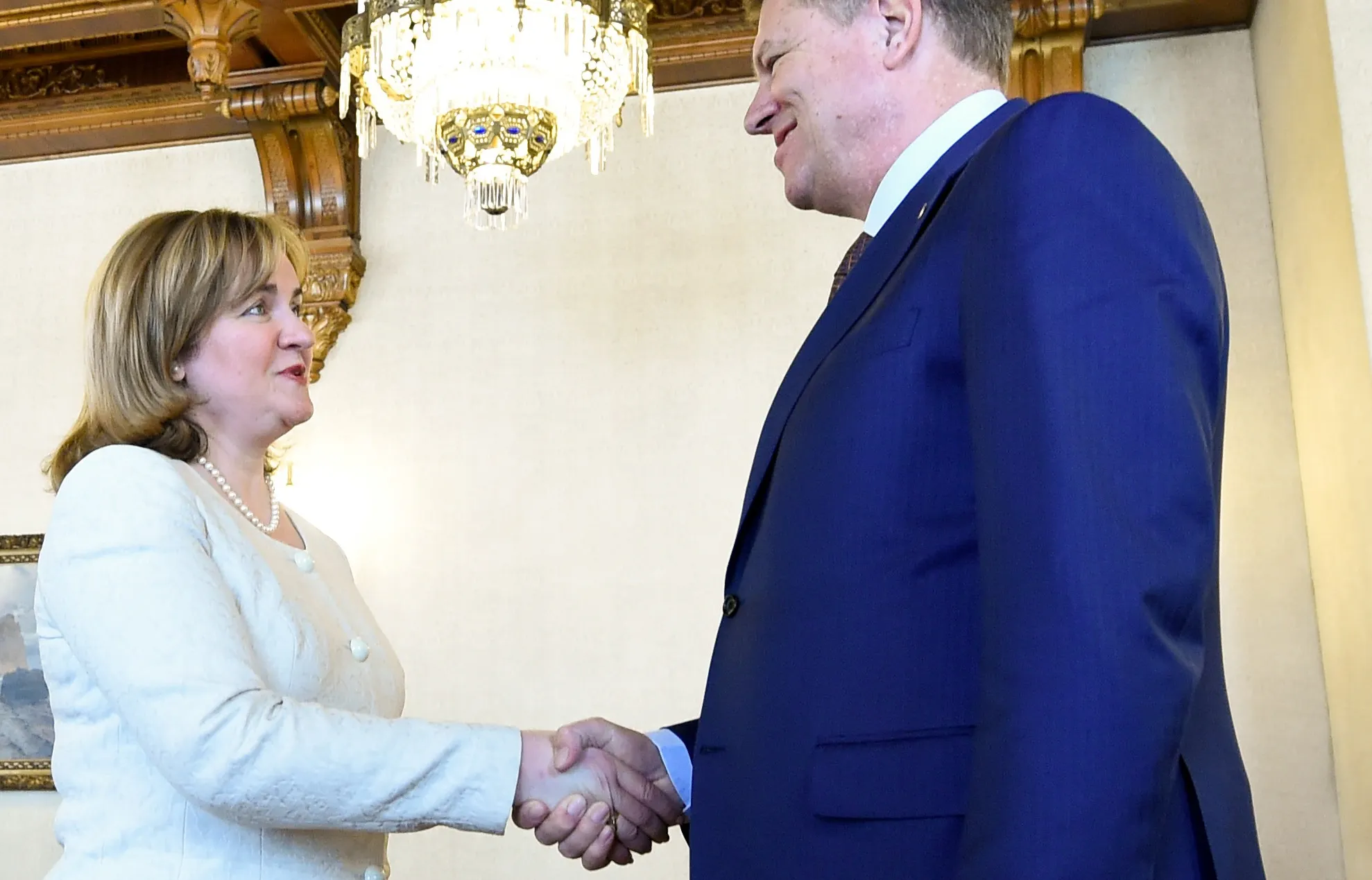 Iohannis s-a întâlnit la Cotroceni cu Natalia Gherman, viceprim-ministru al Rep. Moldova