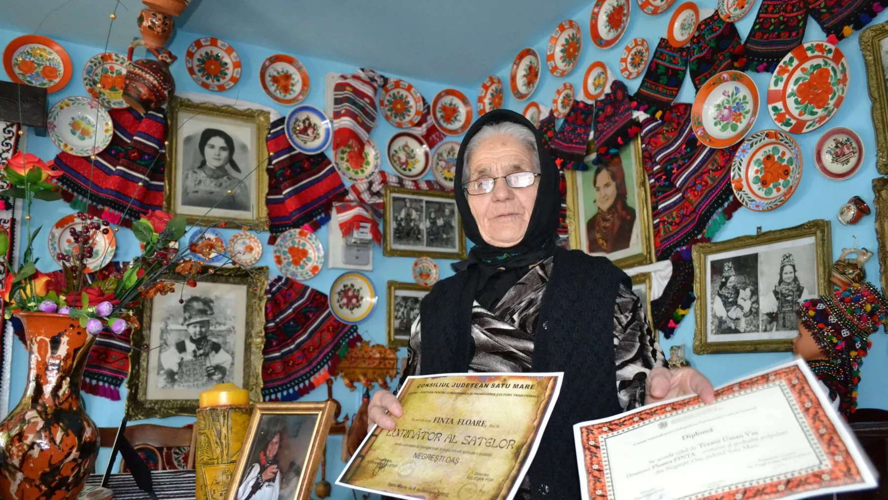 Bunica Floare, femeia declarată „Tezaur uman viu”