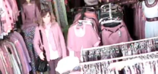 Hoaţă filmată în timp ce fură un telefon mobil dintr-un magazin. Cum a păcălit-o pe vânzătoare