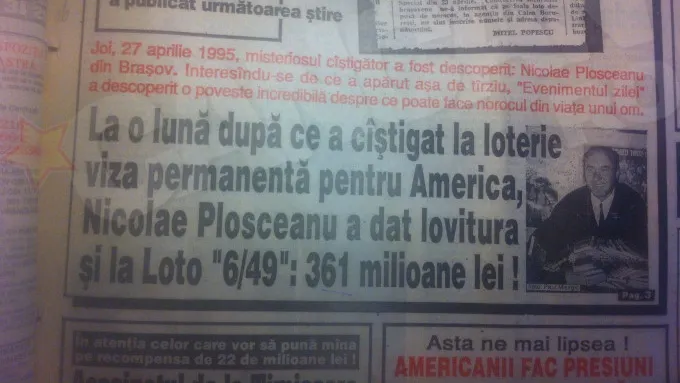 Primul român care a câștigat la loto a plecat cu o geantă de bani în SUA. Ce face astăzi?