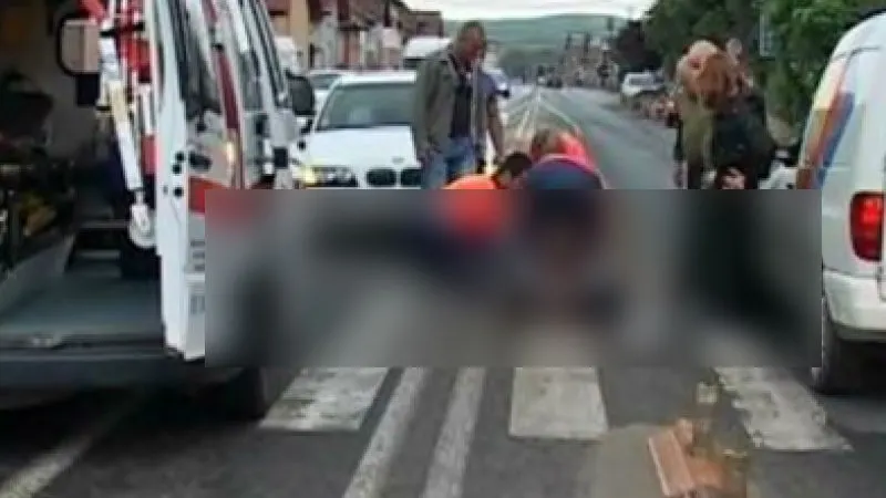 Moarte teribilă pentru un clujean. A fost lovit de mașină pe trecerea de pietoni