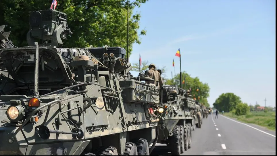 Cum prezintă presa rusă tancurile care trec prin România