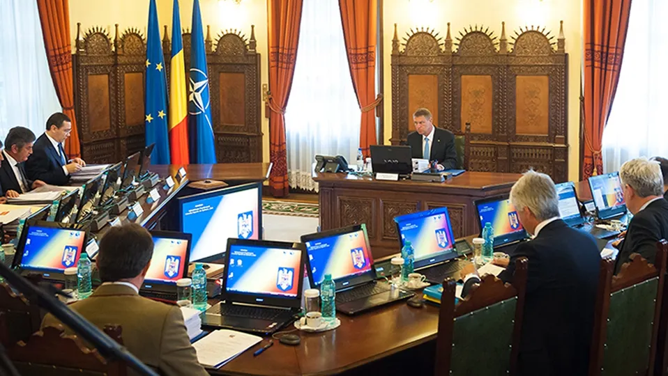 CSAT s-a reunit în şedinţă, în lipsa lui Ponta. Defrişările, pe ordinea de zi
