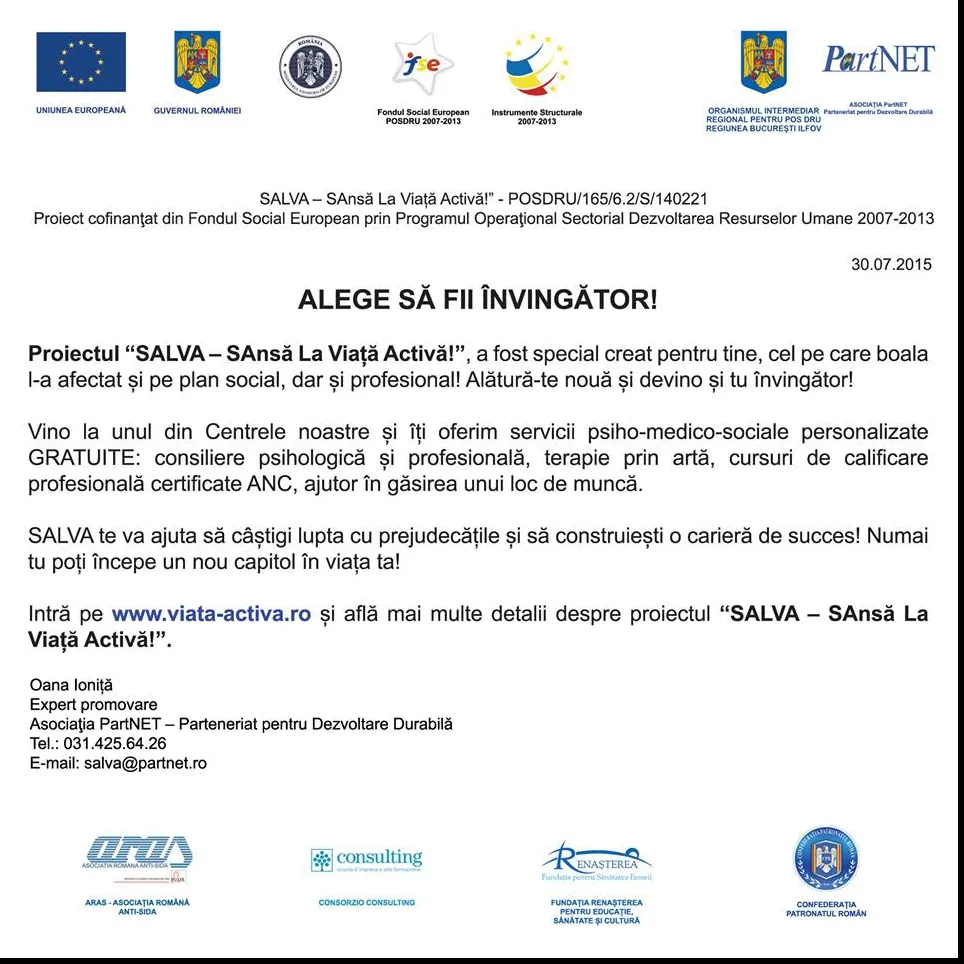 Persoanele din grupurile vulnerabile, consiliate pentru integrarea în viața profesională