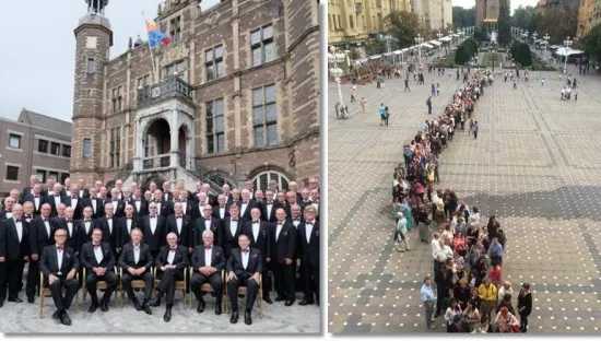 Corul Regal din Olanda, alungat de poliţiştii timişoreni. Au vrut să cânte gratis