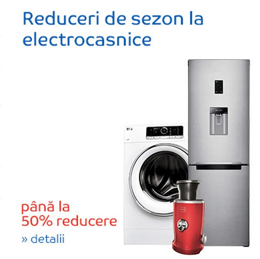 eMAG.ro – Festivalul toamnei este Black Friday-ul electrocasnicelor: 50% reducere 