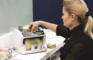 Senatul cumpără maşină de numărat bani. Dispozitivul, dotat cu "funcţie de acumulare a teancurilor"