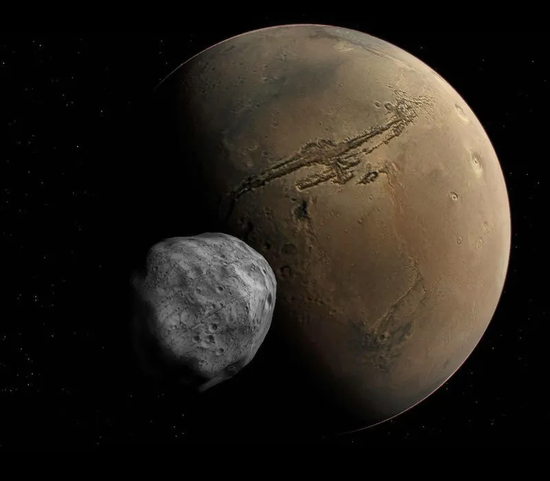 Planeta Marte îşi distruge propria Lună