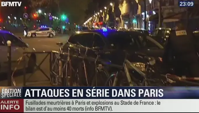 Momentul exploziei, surprins de camere în timpul meciului, pe Stade de France