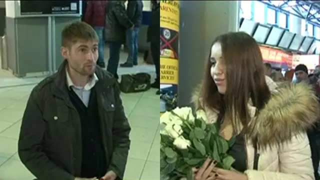 Şi-a așteptat iubita în aeroport cu o cerere în căsătorie. Dezastru total la sosirea fetei