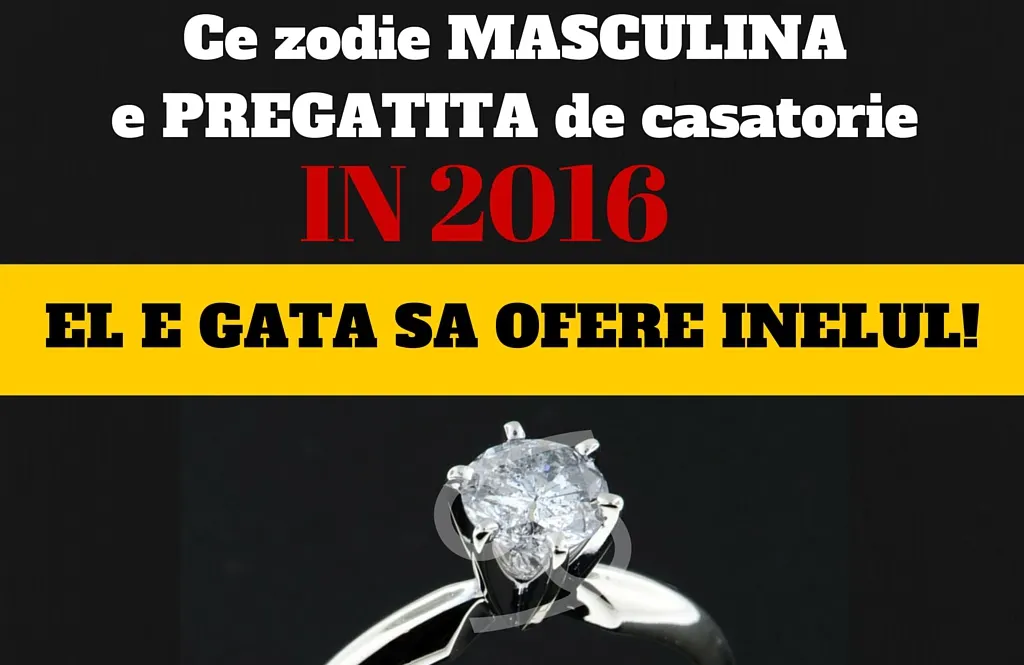 Zodia masculină cea mai pregatită de căsătorie în 2016