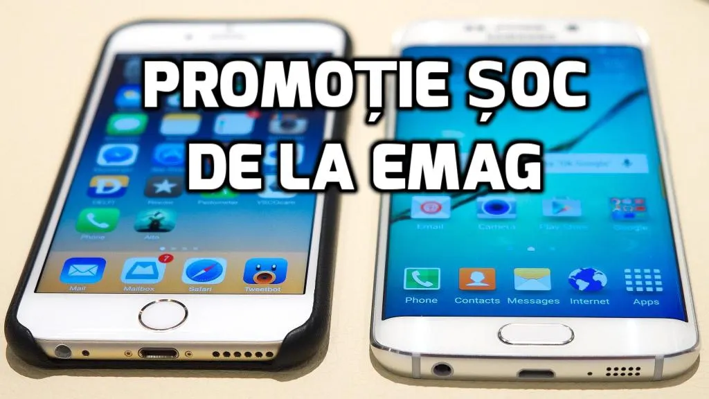 eMAG – Prima lovitură a anului: Reducere 20% la iPhone și Samsung Galaxy