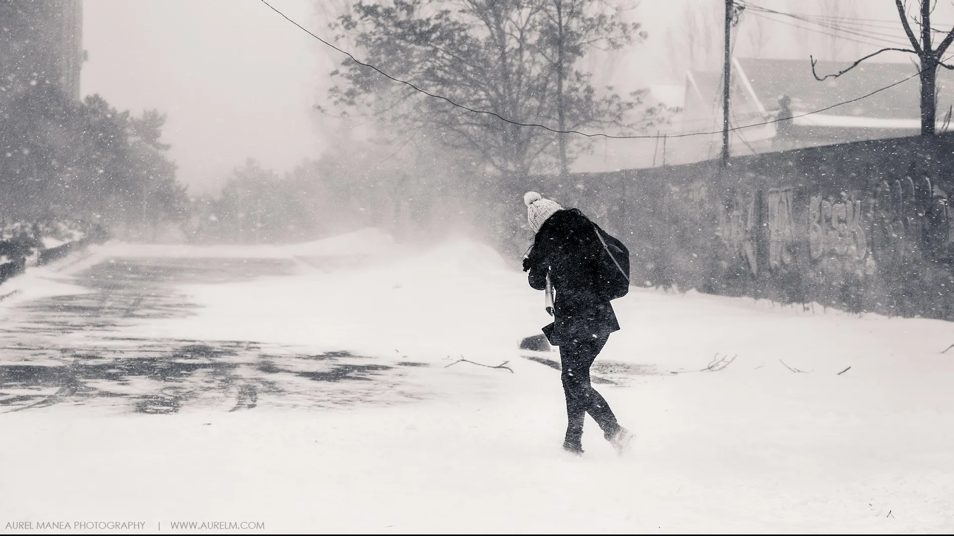 INFORMARE METEO. Vor fi lapoviţă şi ninsori viscolite în jumătate de ţară