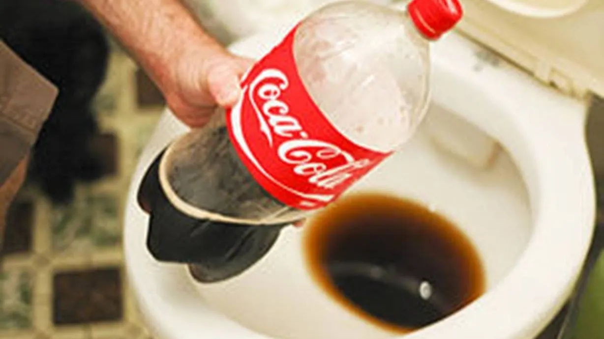 A turnat o sticlă de Coca-Cola în vasul de toaletă. Ce s-a întâmplat apoi e de necrezut!