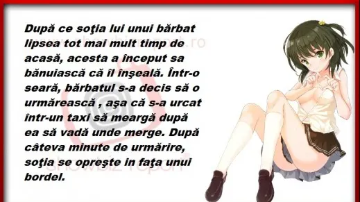 BANCUL ZILEI: Bărbatul înșelat de soție