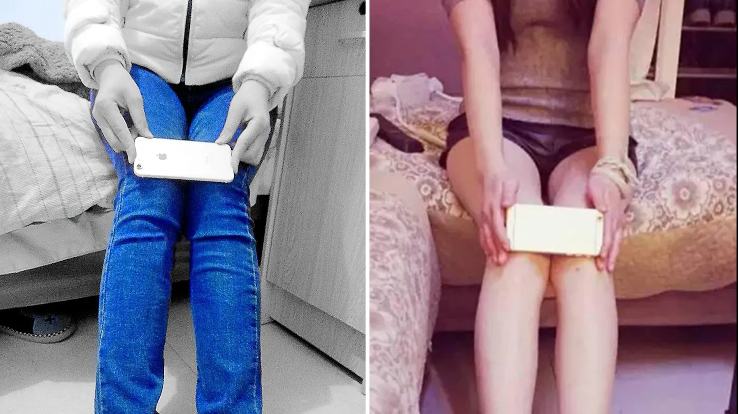 Tot mai multe tinere se pozează cu un iPhone pe genunchi. Motivul este îngrijorător