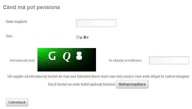 Calculează când vei ieşi la pensie în funcţie de anul naşterii. Aplicaţie gratuită