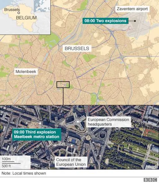 Atentate la Bruxelles. Poliţia efectuează percheziţii la locuinţe din regiune