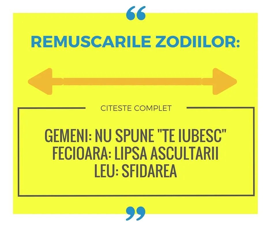 Cea mai mare REMUŞCARE a fiecărei zodii