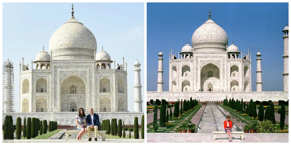 Prințul William și Kate Middleton, pe urmele lui Lady Di la Taj Mahal