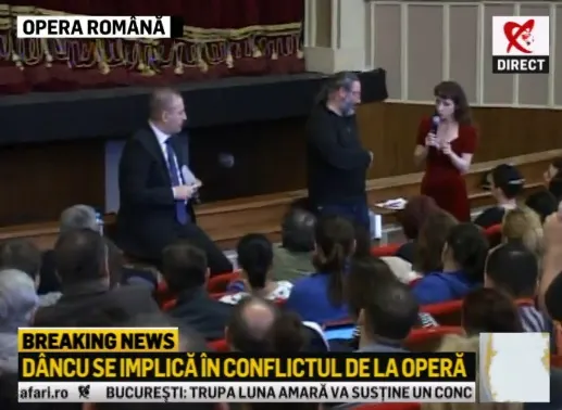 Vasile Dâncu arbitrează scandalul de la Operă
