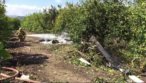 Avion prăbușit într-o livadă, în urma unui zbor experimental. Nu există supraviețuitori