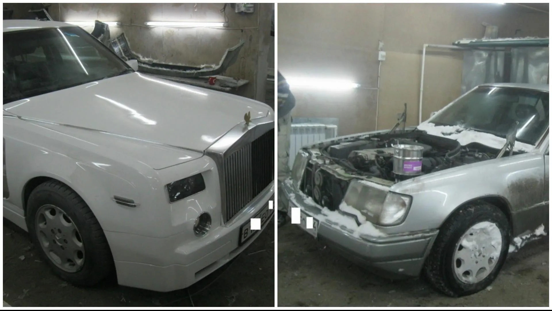 Câtă imaginaţie. Au transformat un Mercedes Clasa E într-un Rolls Royce Phantom, la ei în garaj