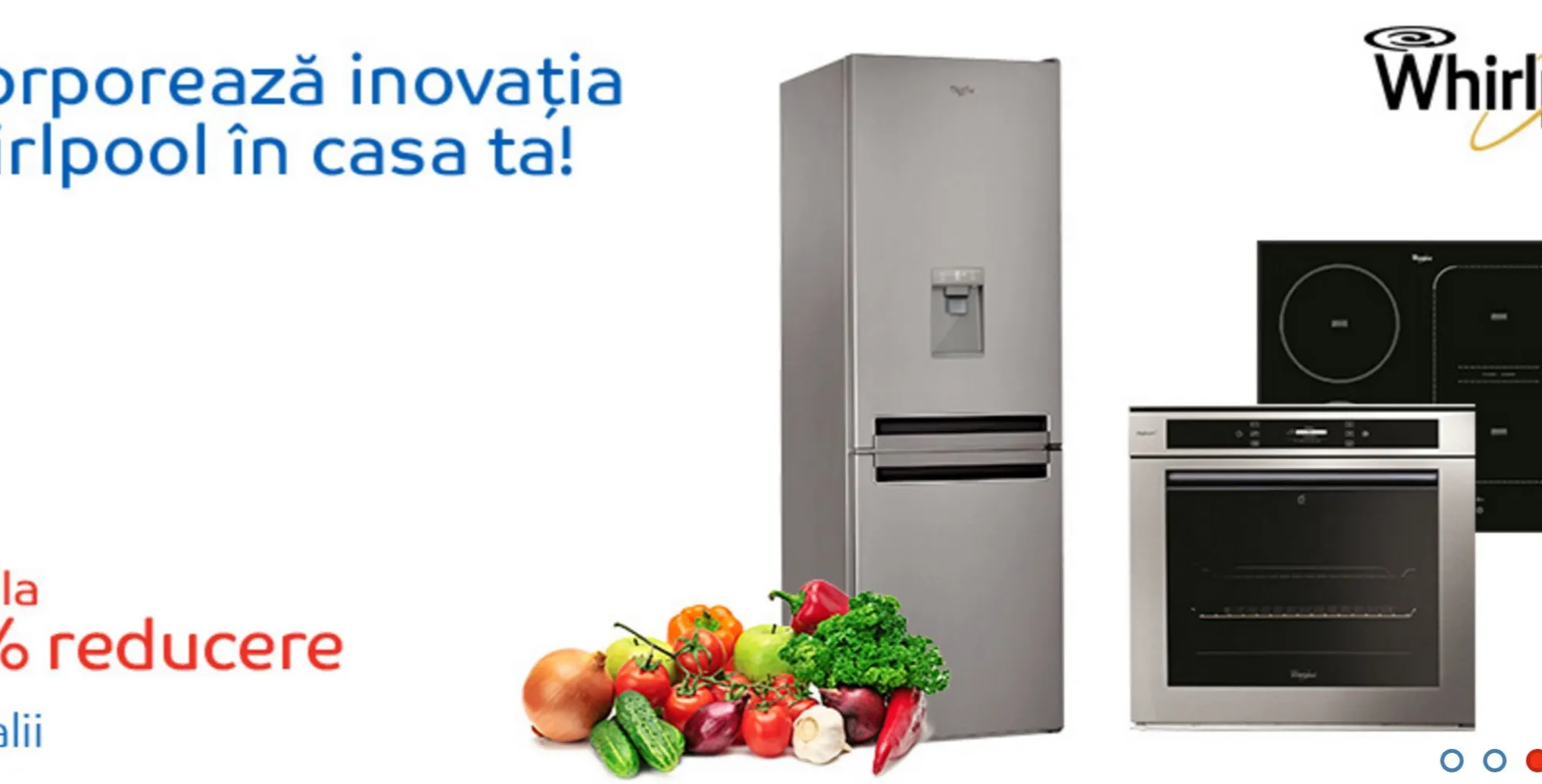eMAG – Promotie uriasa – Reducere 25% la electrocasnicele incorporabile produse de Whirlpool