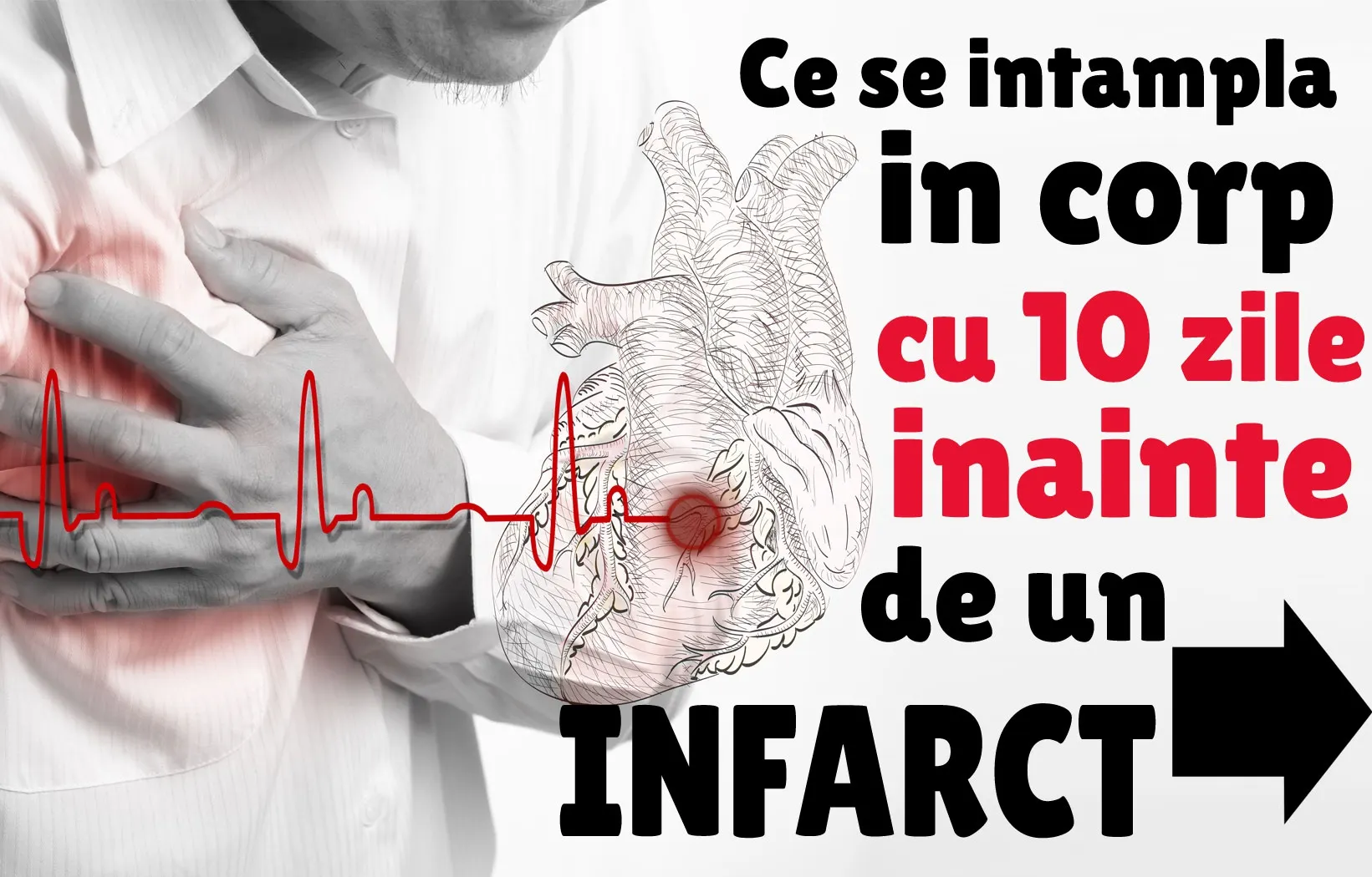 Uite ce se întâmplă în corpul uman cu 10 zile înainte de un ATAC DE CORD