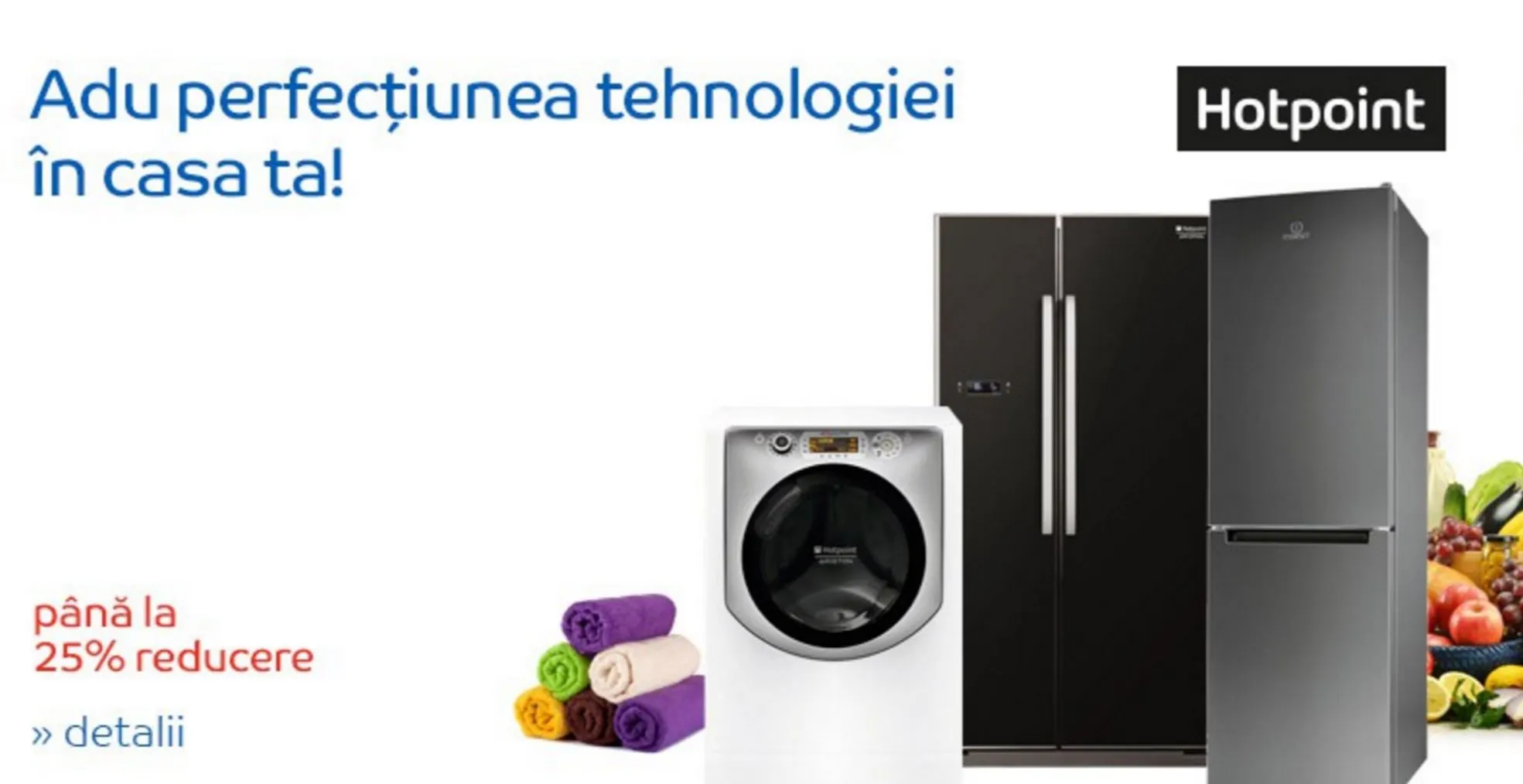 eMAG – Promotie uriasa pentru electrocasnicele Indesit si Hotpoint. Cele mai bune oferte