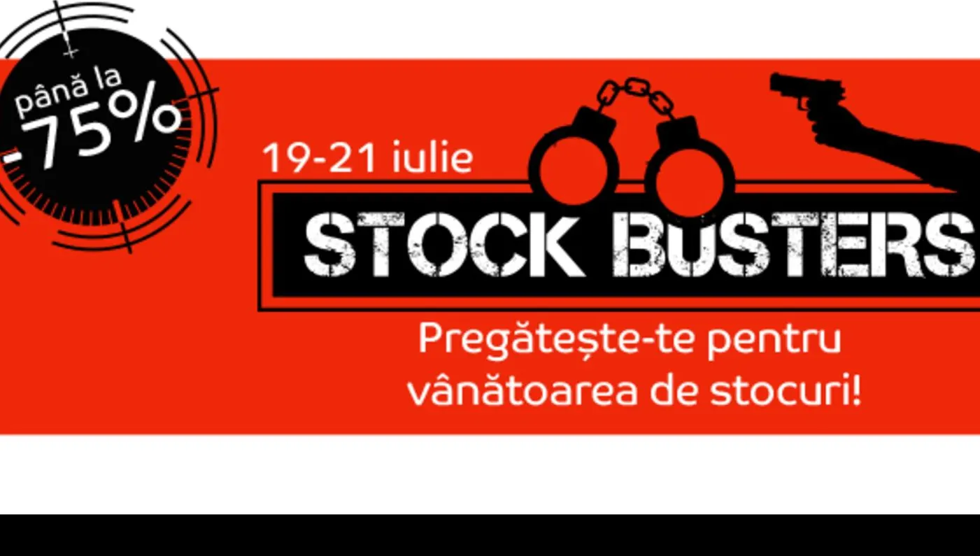 eMAG – Stock Busters – Care sunt cele mai mari reduceri din campania de lichidare de stocuri
