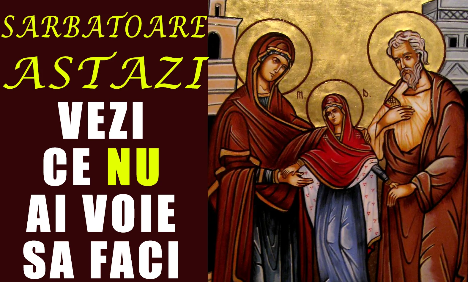 Zi importanta pentru crestini! Pe 25 iulie se sarbatoreste Adormirea Sfintei Ana