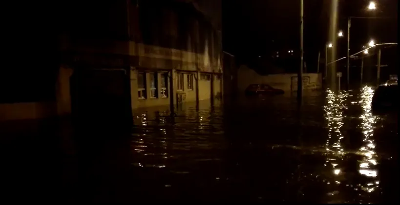 Brașovul, inundat după o ploaie torențială