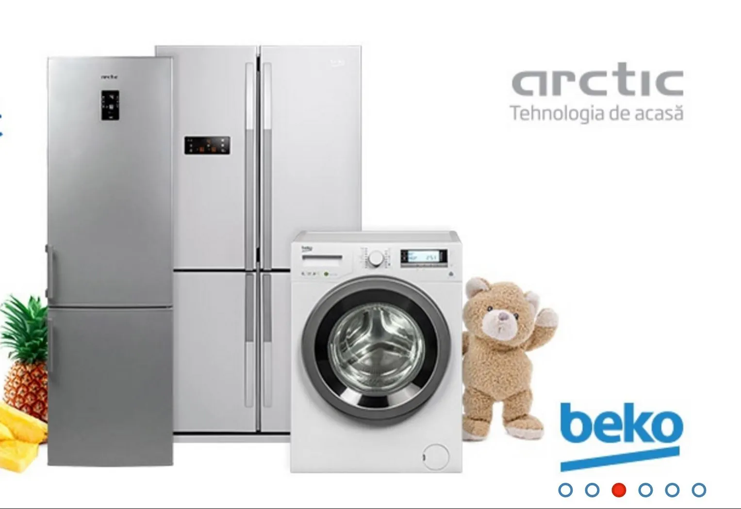 eMAG – Masini de spalat rufe si frigidere de la Arctic si Beko, la promotie. Preturi mult reduse
