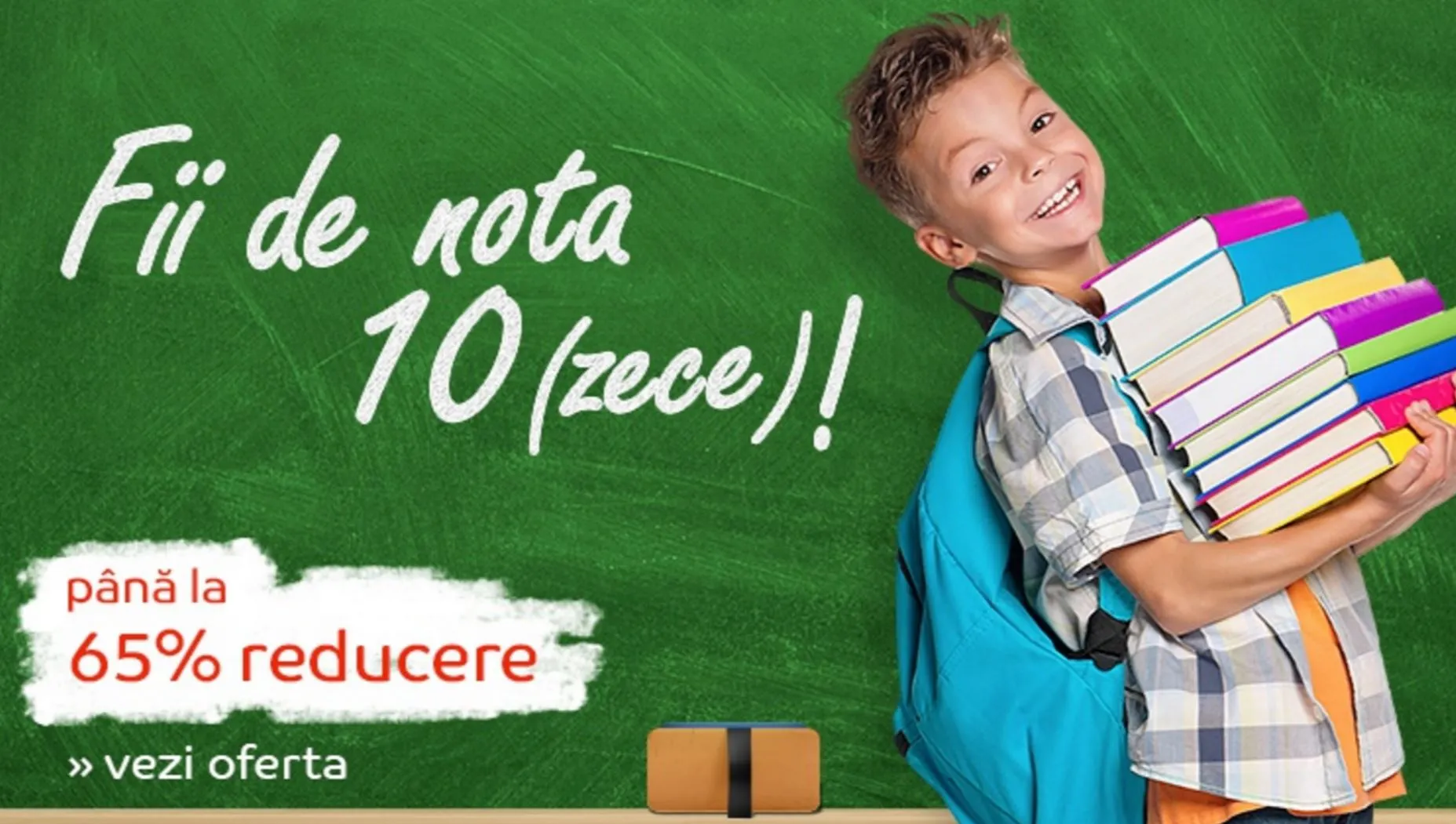 eMAG - Promotia Back to School aduce reduceri de pana la 65% pentru rechizite, carti si manuale 