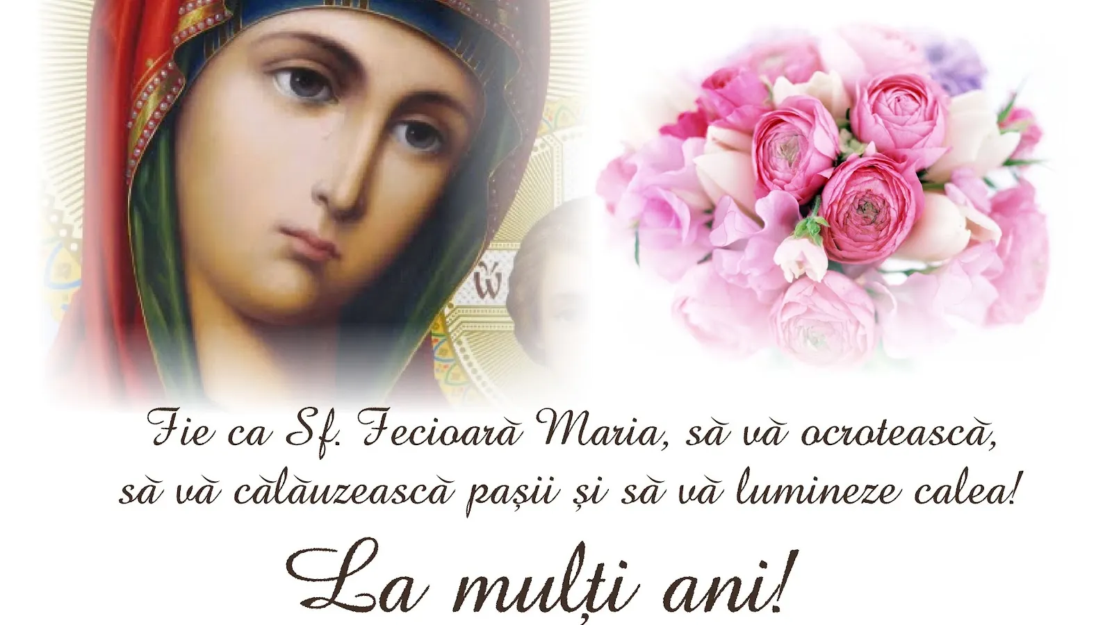 Mesaje Sfânta MARIA. Cel mai frumos mod în care le poţi spune LA MULŢI ANI celor dragi