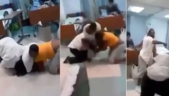 Bătaie ca în filme între amantă şi soţie pe patul de spital
