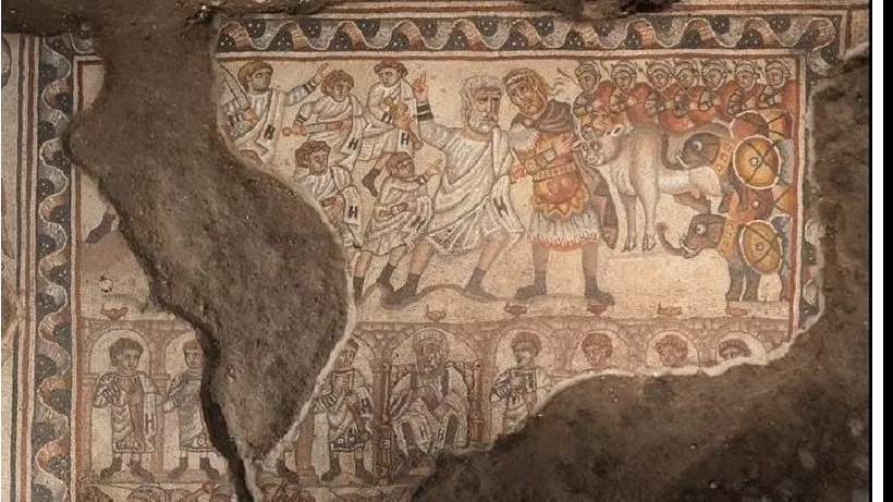 Descoperire rară în Israel. Ce ascunde mozaicul dintr-o sinagogă antică