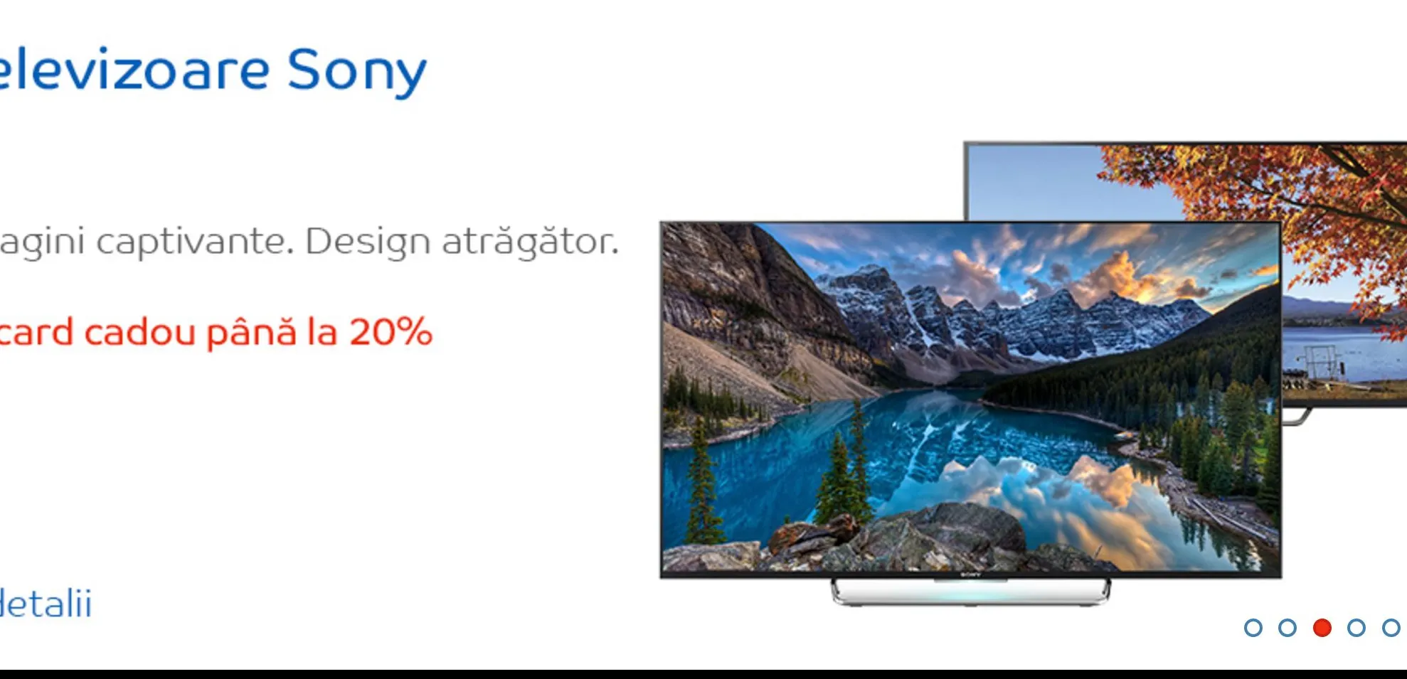 eMAG – Promotie speciala pentru televizoarele Sony. Reduceri si carduri cadou