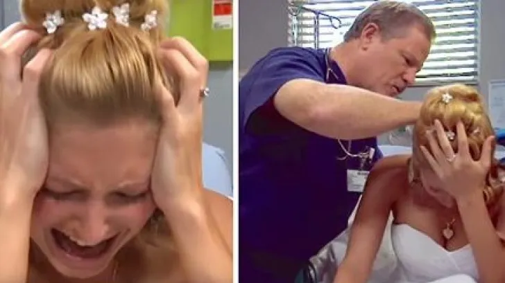 În ziua nunţii, mireasa a început să urle! Un doctor s-a uitat la ceafa ei... Şoc! A fost prea mult!